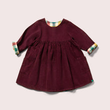  Berry Day After Day Reversible Corduroy Pocket Dress - Little Green Radicals