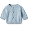 Baby Blue Knit Cardigan - Wheat