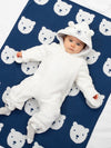 Mr Bear fleece onesie - Kite Organics