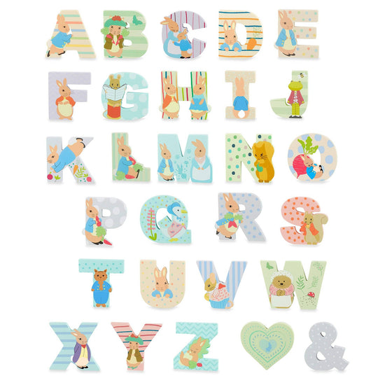 Peter Rabbit™ Wooden letter V - Beatrix Potter