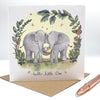 New Baby Card - Elephant New Baby - Ink Snail Limited