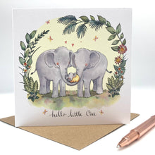  New Baby Card - Elephant New Baby - Ink Snail Limited