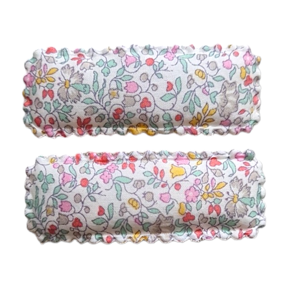 Classic Scallop Clips - Liberty Katie & Millie B - Floras