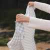 Organic Baby Muslin Swaddle - Waves - Avery Row