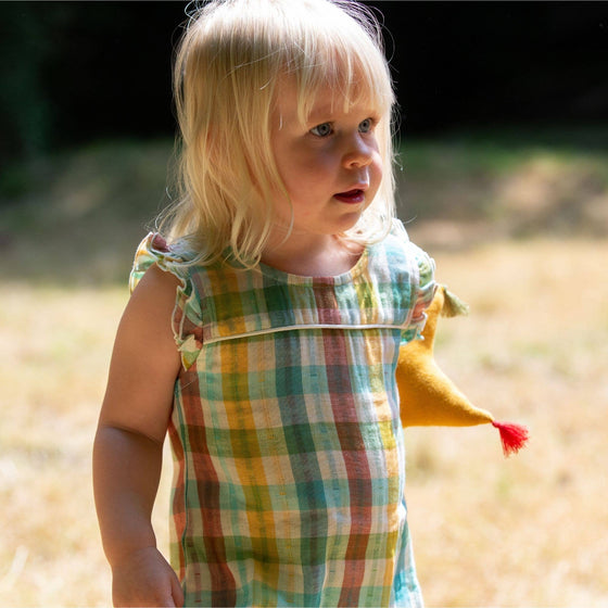 Rainbow Frill Summer Romper - Little Green Radicals