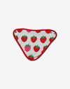 Organic Strawberry Print Dribble Bib - Toby Tiger