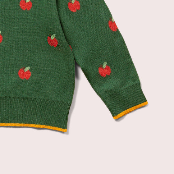 From One To Another Apple Knitted Jumper - Little Green Radicals