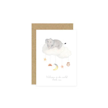  Elephant Mobile Welcome Little One Baby Card - Little Roglets