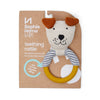 Cotton Knit & Silicone Teether Rattle - Dog - Sophie Home