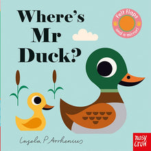  Where's Mr Duck -Board Book - Felt Flaps