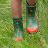 Red Apples Lined Classic Wellington Boots - Little Green Radicals