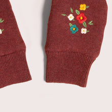  Hazelnut Embroidered Knitted Mittens - Little Green Radicals