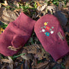 Hazelnut Embroidered Knitted Mittens - Little Green Radicals