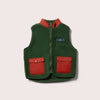 Olive Cosy Zip Up Recycled Fleece Gilet - Little Green Radicals