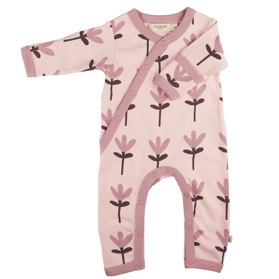 Kimono Romper - Tulip, Pink - Pigeon Organics