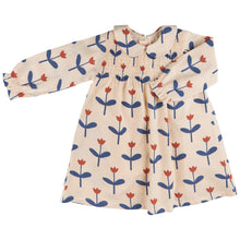  Smock Dress W. Peter Pan Collar - Tulip, Blue - Pigeon Organics