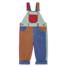  Patchwork Chunky Cord Dungarees - Muted Mint - Dotty Dungarees