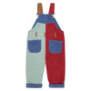 Patchwork Chunky Cord Dungarees - Muted Mint - Dotty Dungarees