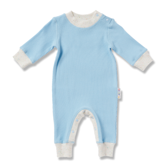 Hush Organic Long Sleeve Romper - Halcyon Nights