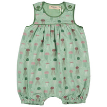  Baby Playsuit - Jellyfish, Green - Pigeon Organics