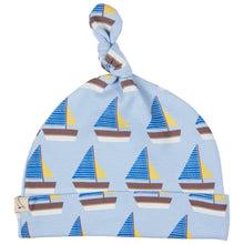  Knotted Hat with Boats Print - Pigeon Organics