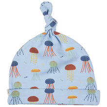  Knotted Hat - multi coloured Jellyfish - Pigeon Organics