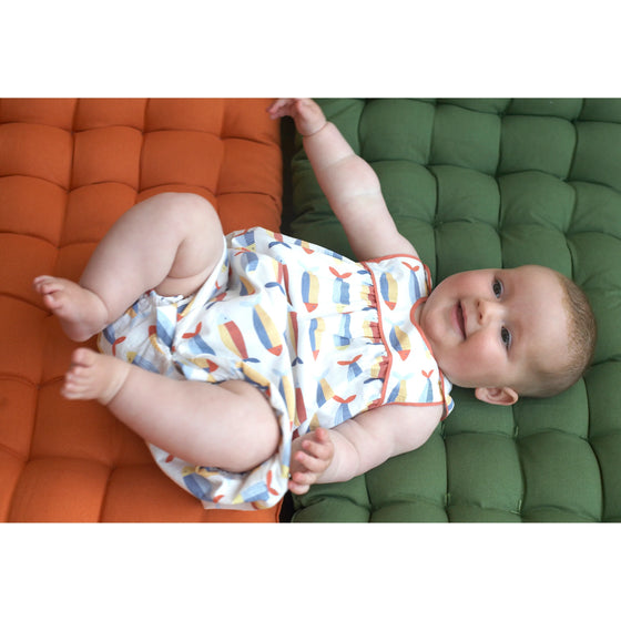 Baby Playsuit - Sardines - Pigeon Organics