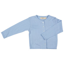  Pointelle Cardigan - Pale Blue - Pigeon Organics