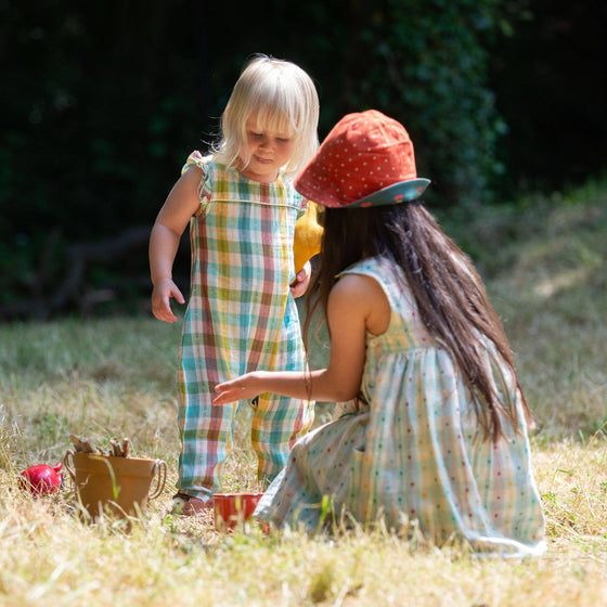 Rainbow Frill Summer Romper - Little Green Radicals