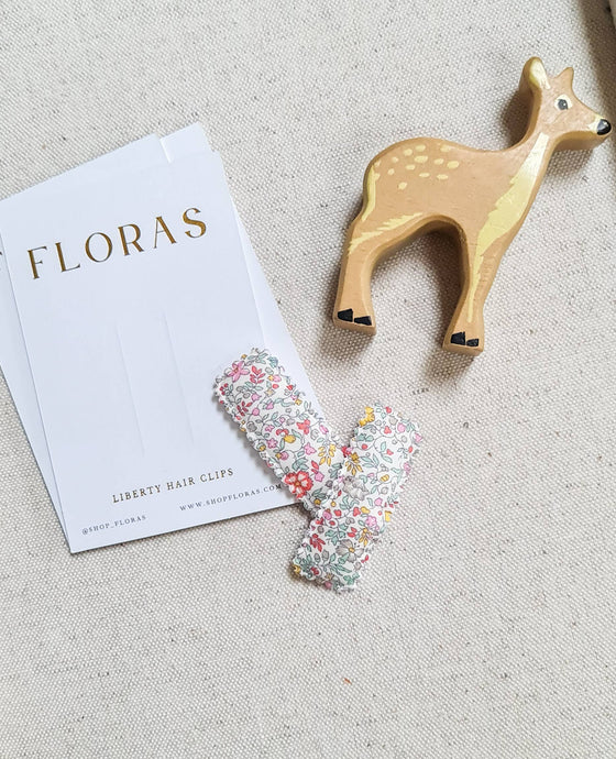 Classic Scallop Clips - Liberty Katie & Millie B - Floras