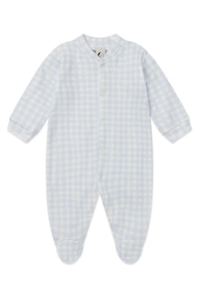  Gingham Mist Baby grow - Sleepy Doe