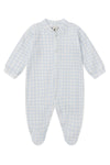 Gingham Mist Baby grow - Sleepy Doe