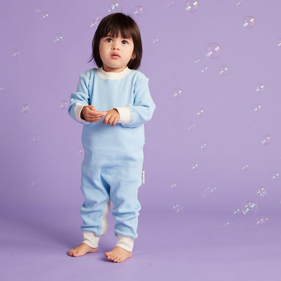 Hush Organic Long Sleeve Romper - Halcyon Nights